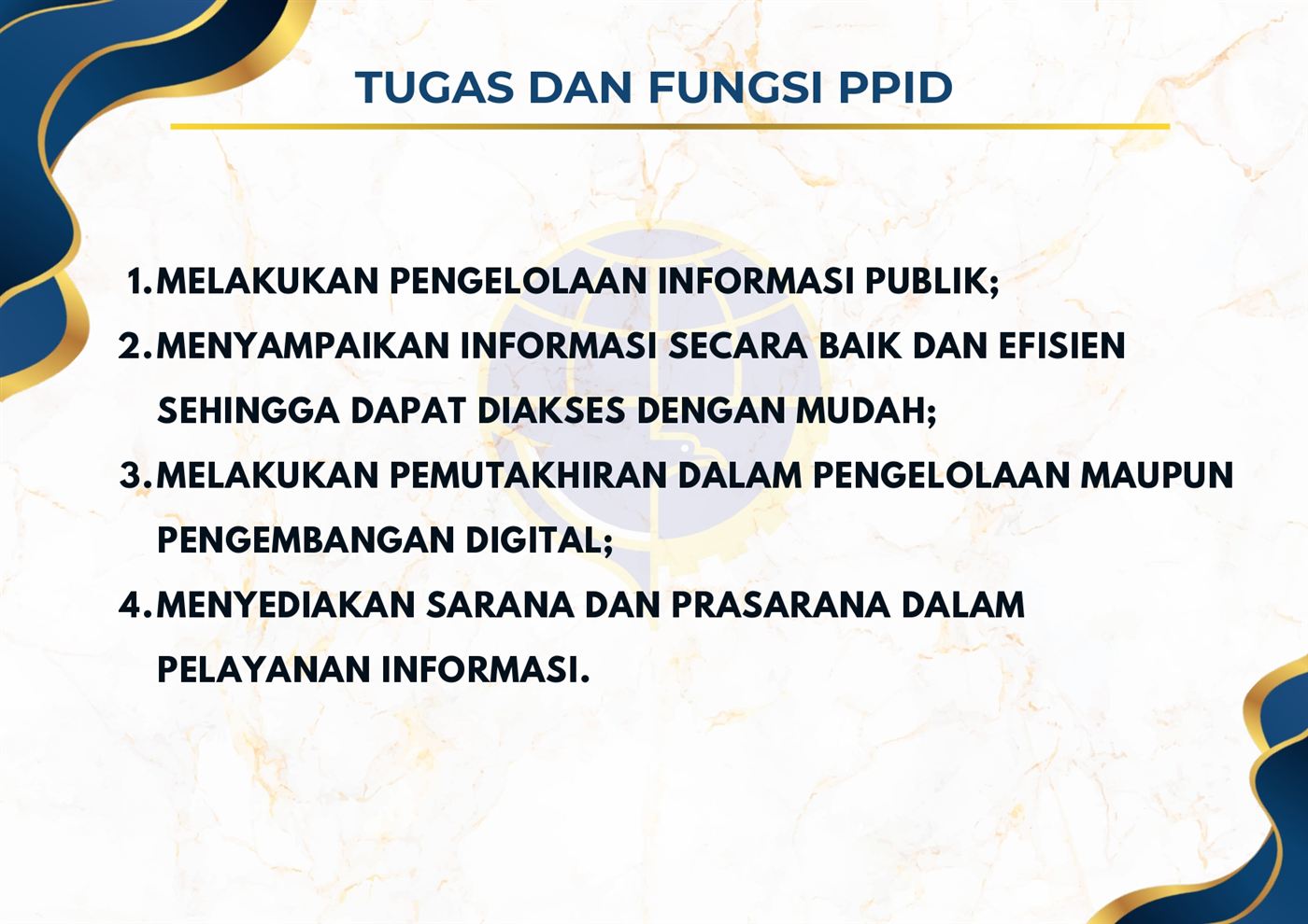 Tugas dan Fungsi PPID