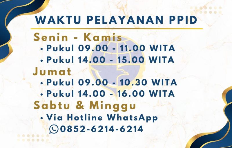 Hotline dan Waktu Pelayanan PPID