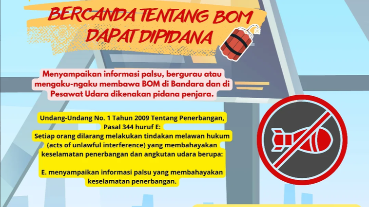 Bercanda tentang BOM dapat Pidana!