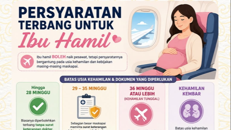 Persyaratan Terbang untuk Ibu Hamil